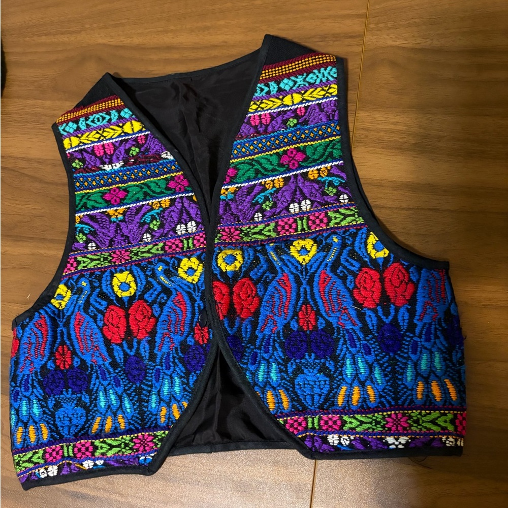Colorful vintage Embroidered children’s Vest